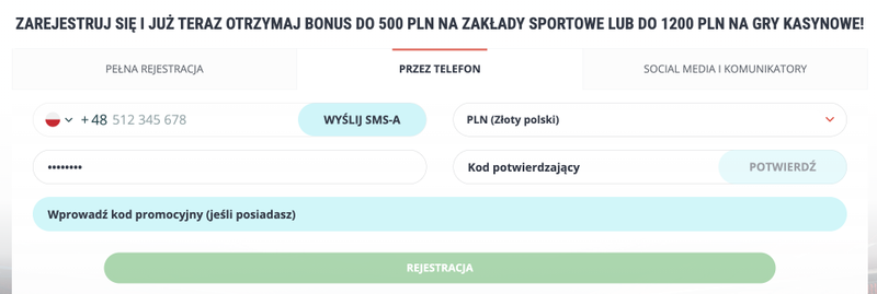 22Bet rejestracja i logowanie w Polsce